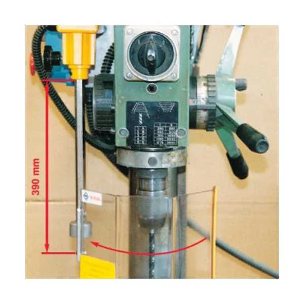 SAFETY GUARD IN POLYCARBONATE FOR SPINDLE OF DRILLING MACHINE WITH OR WITHOUT MICROSWITCH - TYPE TR2 - Repar2