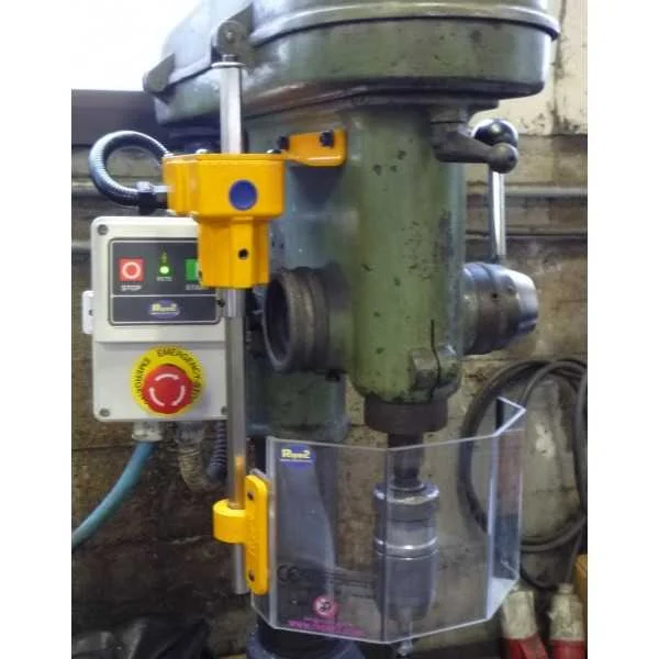 SAFETY GUARD IN POLYCARBONATE FOR SPINDLE OF DRILLING MACHINE WITH OR WITHOUT MICROSWITCH - TYPE TR2 - Repar2