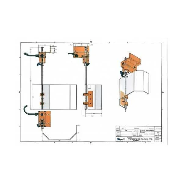 SAFETY GUARD IN POLYCARBONATE FOR SPINDLE OF DRILLING MACHINE WITH OR WITHOUT MICROSWITCH - TYPE TR3A - Repar2
