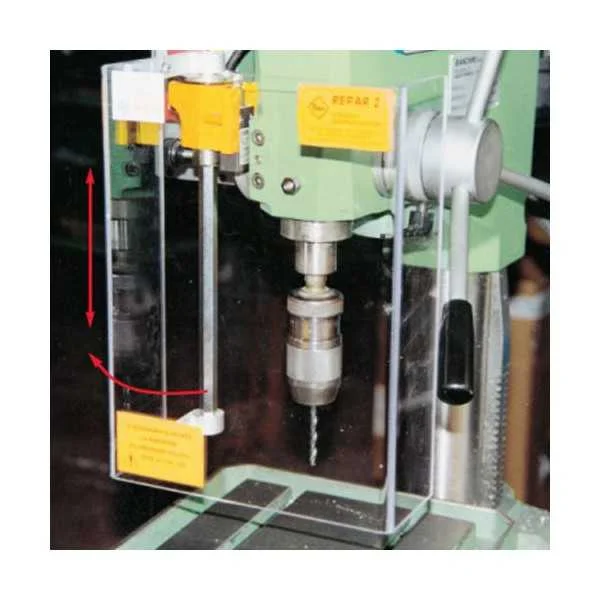 Safety Guard in Polycarbonate for Spindle of Drilling Machine with or without Microswitch - Type TR5 - Repar2