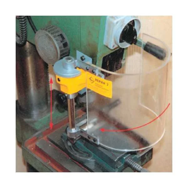 SAFETY GUARD IN POLYCARBONATE FOR SPINDLE OF DRILLING MACHINE WITH OR WITHOUT MICROSWITCH - TYPE TR6 - Repar2