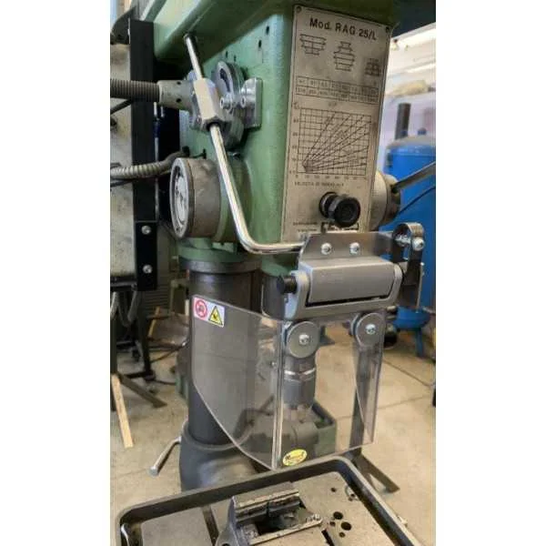SAFETY GUARD IN POLYCARBONATE FOR SPINDLE OF DRILLING MACHINE WITH OR WITHOUT MICROSWITCH - TYPE TR8 DS - Reapr2