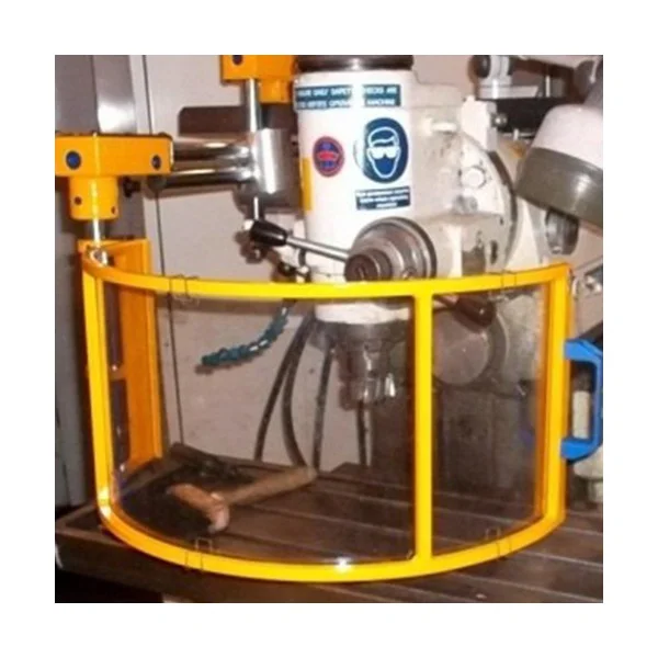 Vertical polycarbonate milling spindle guard on articulated arm with 2 microswitches - type FA - Repar2