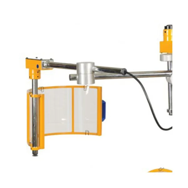 Vertical polycarbonate milling spindle guard on articulated arm with 2 microswitches - type FA - Repar2