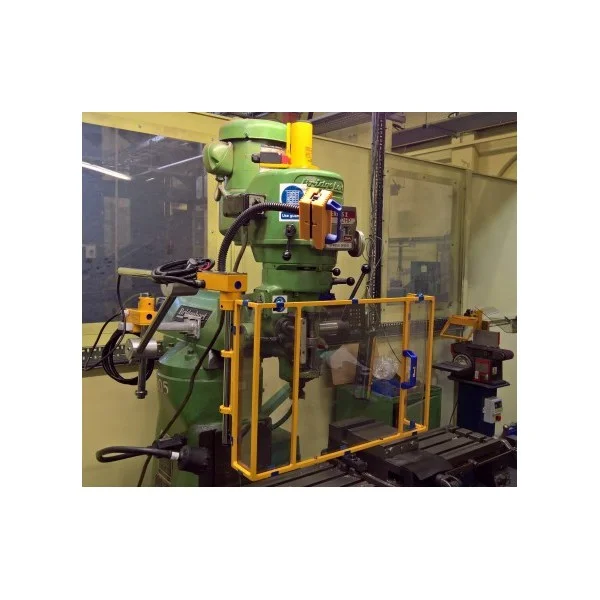 Vertical polycarbonate milling spindle guard on articulated arm with 2 microswitches - type FA - Repar2