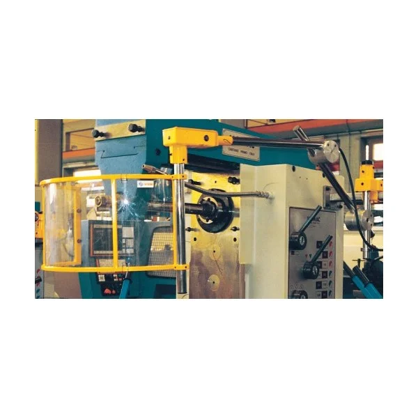 Vertical polycarbonate milling spindle guard on articulated arm with 2 microswitches - type FA - Repar2