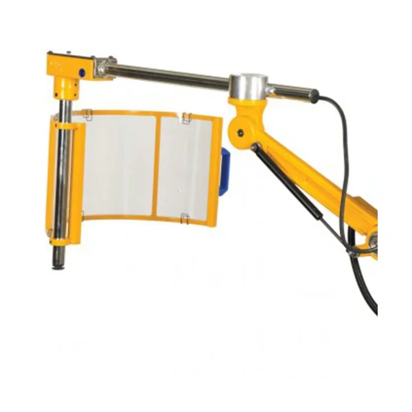 Vertical polycarbonate milling spindle guard on articulated arm with 3 microswitches - type FAB - Repar2