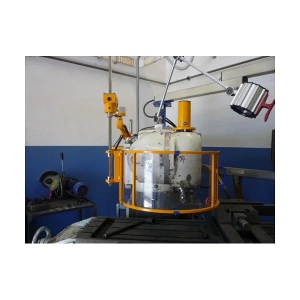 Vertical polycarbonate milling spindle guard on articulated arm with 3 microswitches - type FAB - Repar2