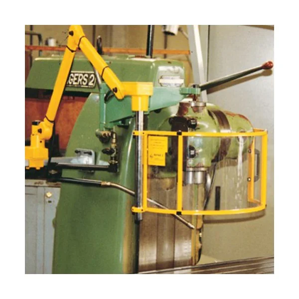 Vertical polycarbonate milling spindle guard on articulated arm with 2 microswitches - type FB - Repar2
