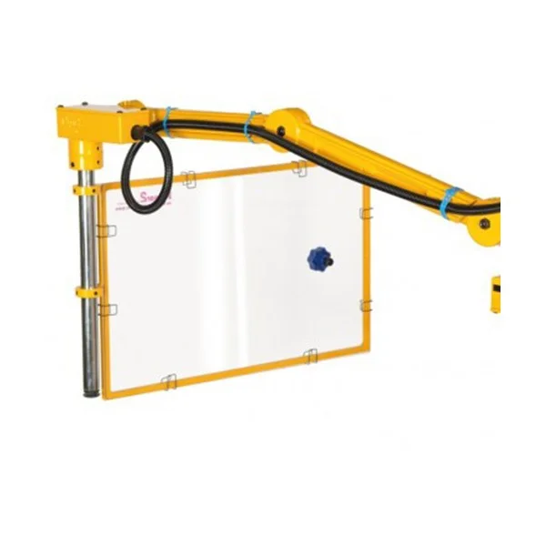 Vertical polycarbonate milling spindle guard on articulated arm with 2 microswitches - type FB - Repar2
