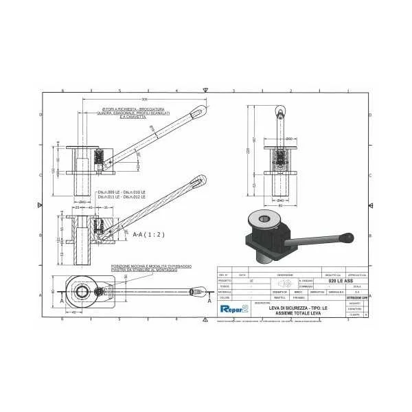 Lathe chuck safety key - CSA type - Repar2