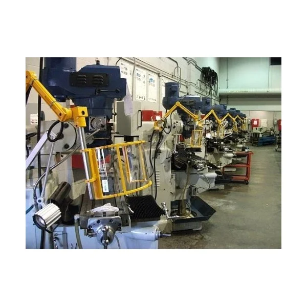 SAFETY GUARD IN POLYCARBONATE FOR VERTICAL SPINDLE OF MILLING MACHINE ON ARM WITH TRIPLE MICROSWITCH AND LED LIGHT - TYPE FBB/L - Repar2