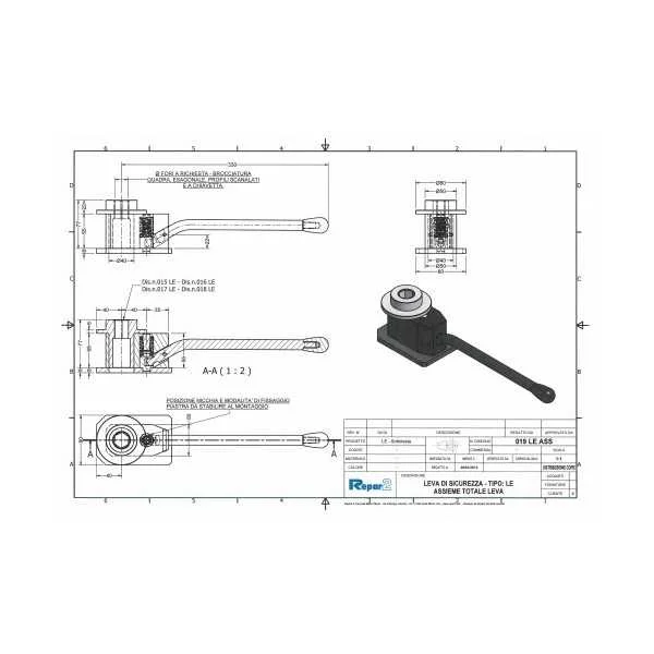 Lathe chuck safety key - CSA type - Repar2