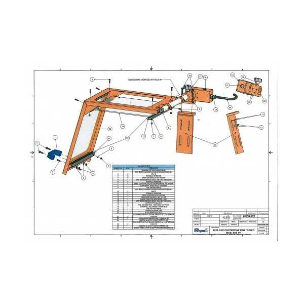 Lathe chuck protection in polycarbonate or laminated glass with microswitch - type IE - Repar2