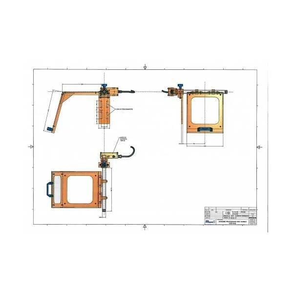 Lathe chuck protection in polycarbonate or laminated glass with microswitch - type IE - Repar2