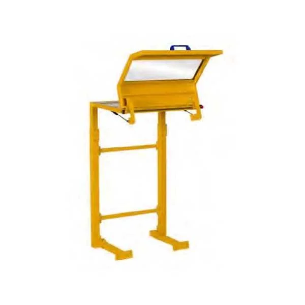 SAFETY GUARD FOR SMALL LATHES FIXED ON PEDESTAL WITH POLYCARBONATE SCREEN AND MICROSWITCH - TYPE MINOR FIX - Repar2