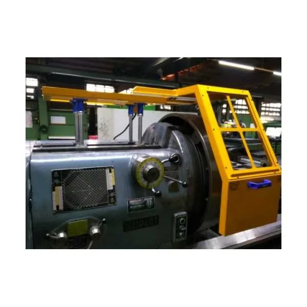 SLDING SAFETY GUARD FOR CHUCK OF LATHE IN POLYCARBONATE OR LAMINATED GLASS WITH MICROSWITCH - TYPE MAJOR - Repar2
