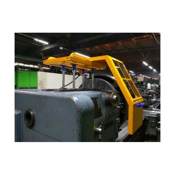 SLDING SAFETY GUARD FOR CHUCK OF LATHE IN POLYCARBONATE OR LAMINATED GLASS WITH MICROSWITCH - TYPE MAJOR - Repar2