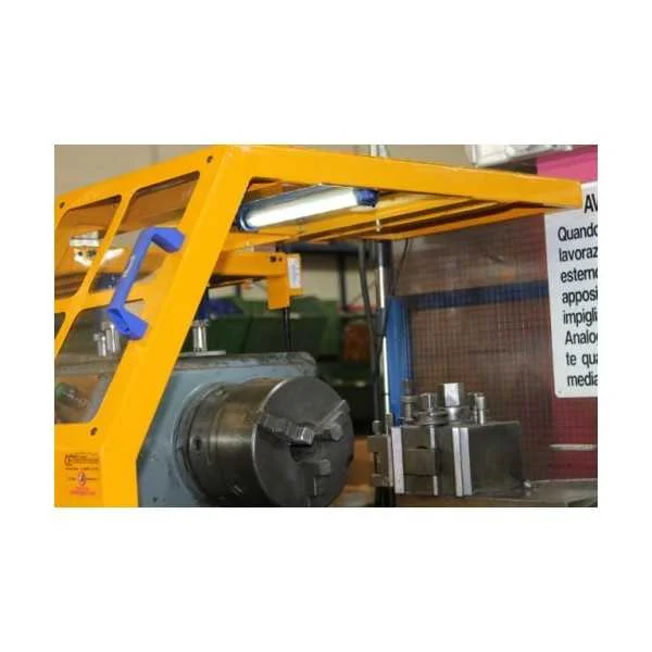 SLDING SAFETY GUARD FOR CHUCK OF LATHE IN POLYCARBONATE OR LAMINATED GLASS WITH MICROSWITCH - TYPE MAJOR - Repar2