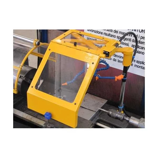 SAFETY GUARD FOR SADDLE OF LATHE WITH REAR FITTING WITH OR WITHOUT MICROSWITCH AND COOLANT HOSE - TYPE TC - Repar2