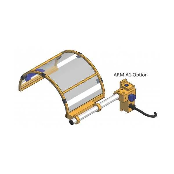 SAFETY GUARD FOR CHUCK OF LATHE IN POLYCARBONATE WITH MICROSWITCH - TYPE TF - Repar2