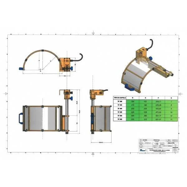 SAFETY GUARD FOR CHUCK OF LATHE IN POLYCARBONATE WITH MICROSWITCH - TYPE TF - Repar2