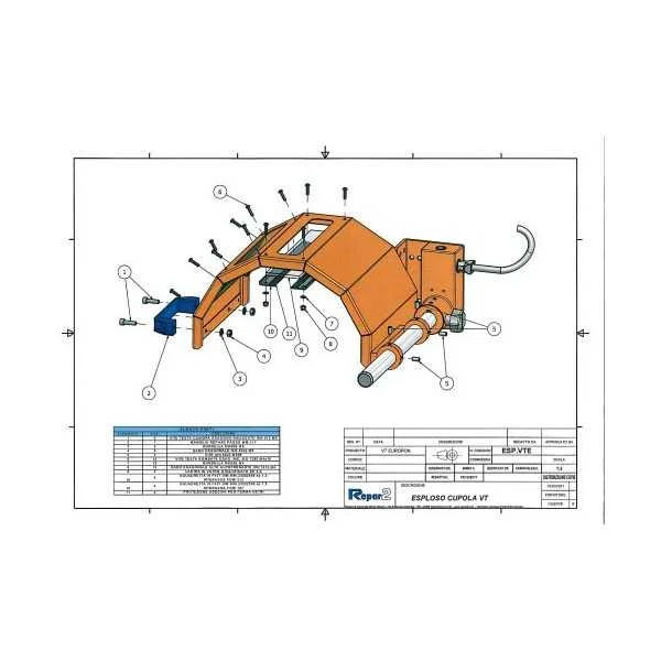 SAFETY GUARD FOR CHUCK OF LATHE IN LAMINATED GLASS WITH MICROSWITCH - TYPE TF-VT - Repar2