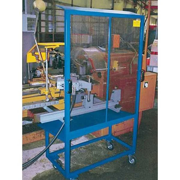Movable rear safety guard for lathe with steel frame and polycarbonate - type AB - Repar2