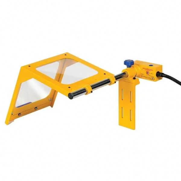 Lathe chuck protection in polycarbonate or laminated glass with microswitch - type IE - Repar2