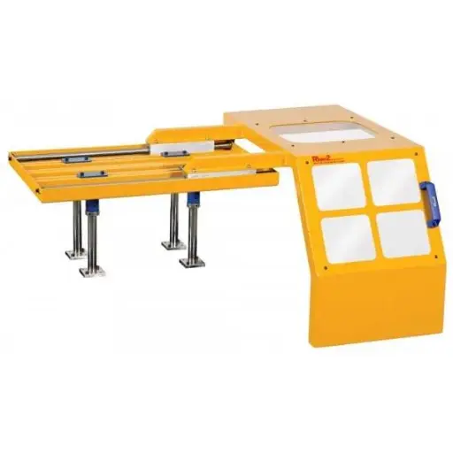 SLDING SAFETY GUARD FOR CHUCK OF LATHE IN POLYCARBONATE OR LAMINATED GLASS WITH MICROSWITCH - TYPE MAJOR - Repar2