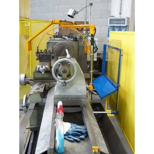 REAR SAFETY GUARD FOR LATHE WITH STEEL FRAME AND POLYCARBONATE - TYPE POST - Repar2
